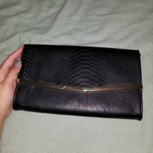 Express Black clutch purse